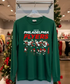 2025 26 Philadelphia Flyers team players skyline T funy colorful t-shirt