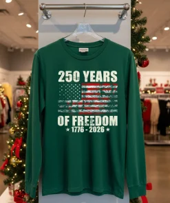 250 Years Of Freedom 1776 2026 American Flag retro T funy colorful t-shirt