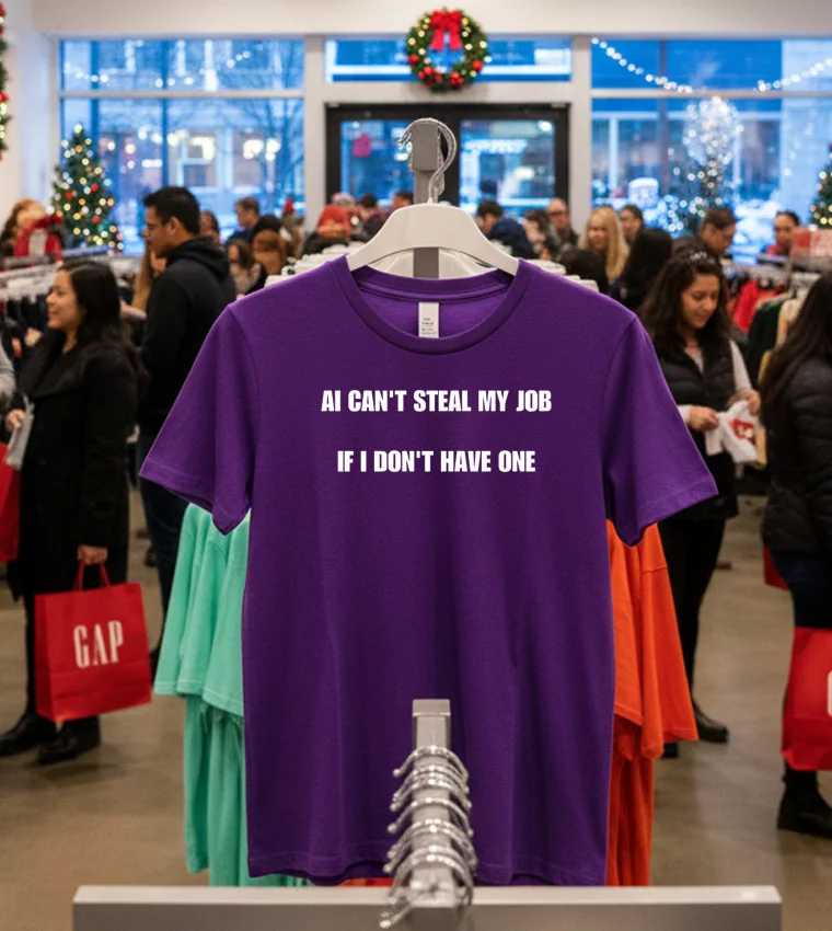 Ai Can T Steal My Job If I Don T Have One - purple-t-shirt Ai Can T Steal My Job If I Don T Have One Purple T Shirt