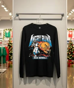 Angry Runs 2025 Panthers Rico Dowdle   Back T Shirt