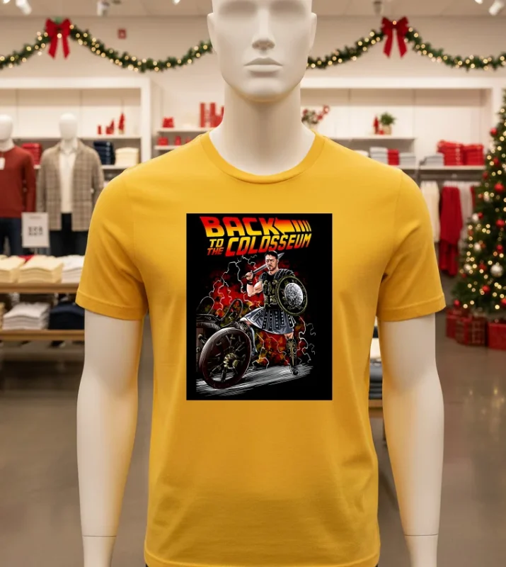 Back To The Colosseum Gerard Butler 300   Yellow T Shirt