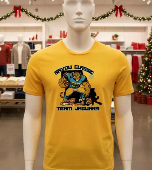 Bayou Classic Team Jaguars Game Day   Yellow T Shirt