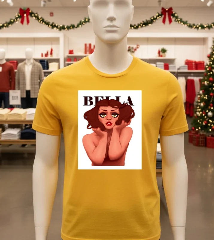 Bella Art From Rocky Flintstone   Yellow T Shirt