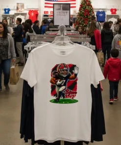 Bijan Robinson Atlanta Caricature Design Meme Cartoon   White T Shirt