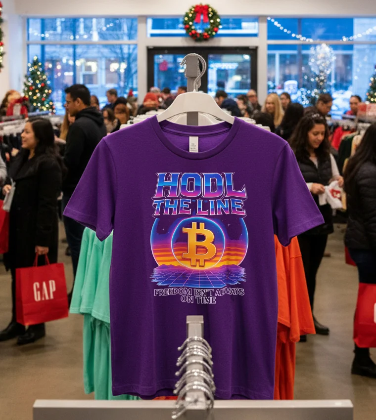 Bitcoin Hold The Line Freedom Isn T Always On Time - purple-t-shirt Bitcoin Hold The Line Freedom Isn T Always On Time Purple T Shirt