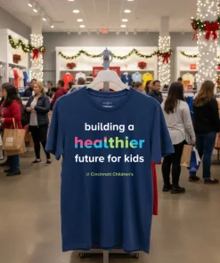 Building a healthier future for kids funy colorful t-shirt