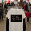 Christmas Gingerbread Cookie On Snap   White T Shirt