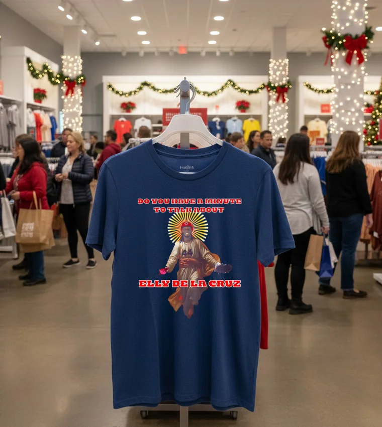 Cincinnati Reds Elly Christ La Cruz Do You Have A Minute To Talk About - navy-t-shirt Cincinnati Reds Elly Christ La Cruz Do You Have A Minute To Talk About Navy T Shirt