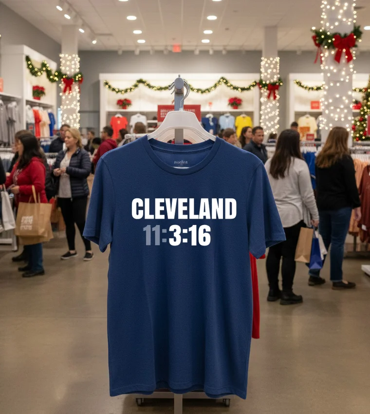 Cleveland 11 3 16 - navy-t-shirt Cleveland 11 3 16 Navy T Shirt