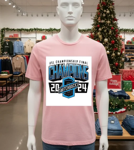 Colorado Springs Switchbacks Fc Usl Championship Final Champions 2024   Pink T Shitr