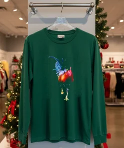 Colorful Rooster Classic T   Green T Shirt