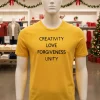 Creativity Love Forgiveness Unity T Yellow T Shirt