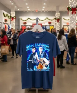 Dan And Phil And A Tiny Horse Graphic   Navy T Shirt