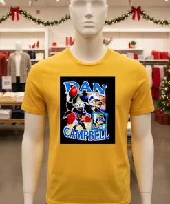 Dan Campbell Thankful For Your Detroit Coach   Yellow T Shirt