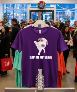 Dap Me Up Slime Cringey Meme   Purple T Shirt