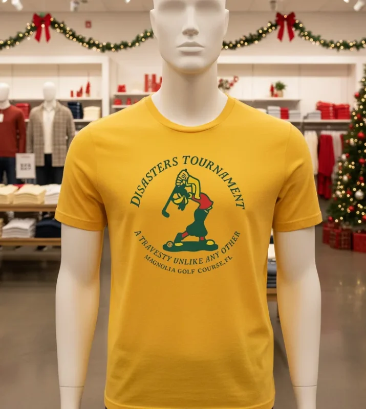 Davies Disasters Tourname A Travesty Unlike Any Other Magnolia Golf Course   Yellow T Shirt