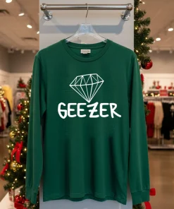 Diamond Geezer Logo   Green T Shirt