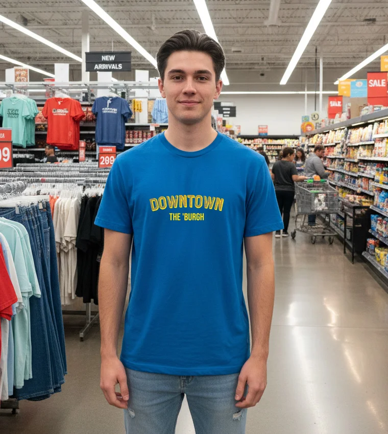 Downtown The Burgh - blue-t-shirt Downtown The Burgh Blue T Shirt