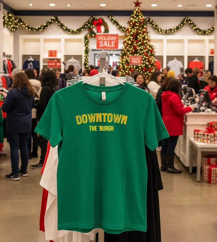 Downtown The Burgh - green-t-shirt Downtown The Burgh Green T Shirt