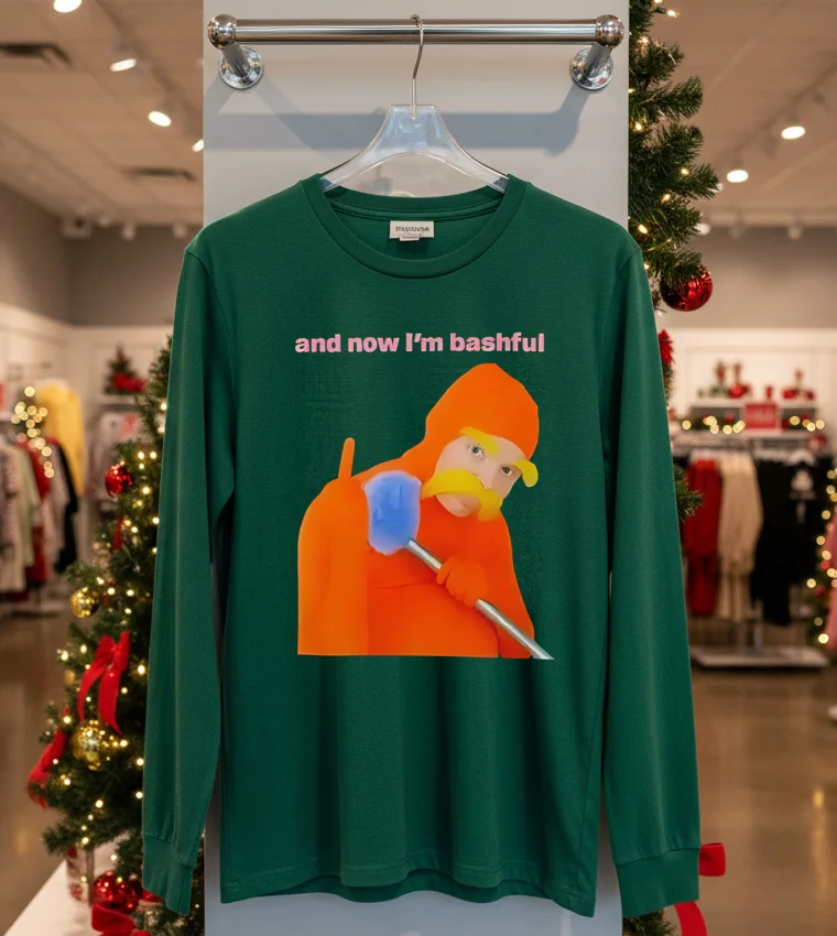 Dr. Seuss And Now I M Bashful Lorax Meme - green-t-shirt Dr. Seuss And Now I M Bashful Lorax Meme Green T Shirt
