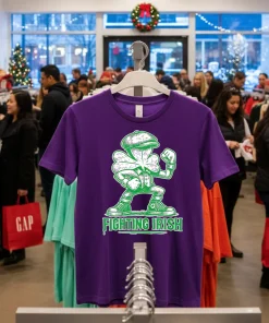 Fighting Irish Classic   Purple T Shirt