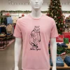 Fiorenza Art Father Figure Cat   Pink T Shitr