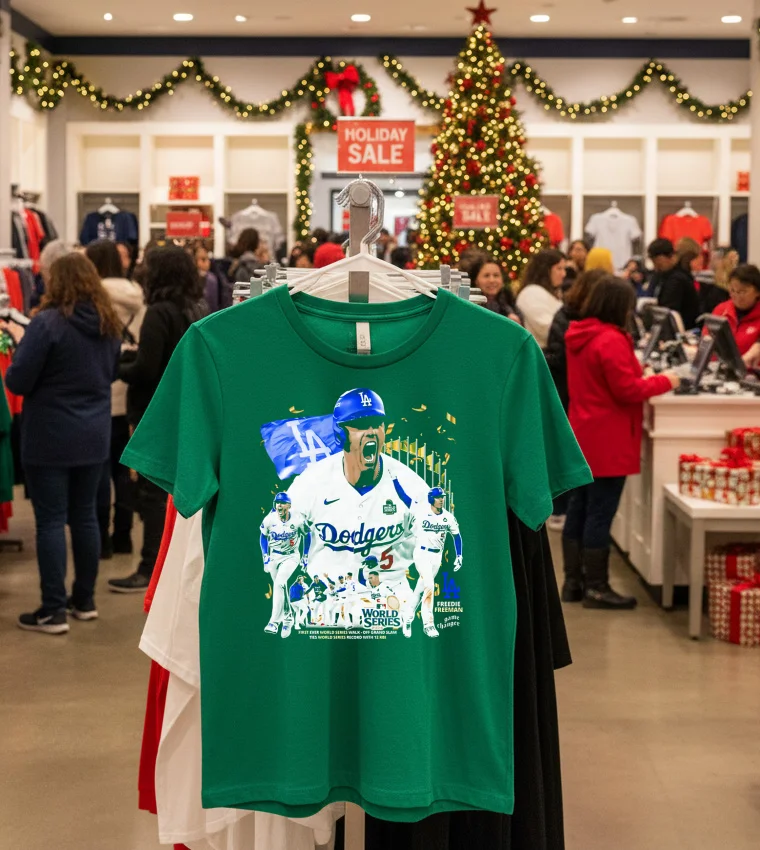 Freeman Scream Graphic La Dodgers Mvp World Series 2024 - green-t-shirt Freeman Scream Graphic La Dodgers Mvp World Series 2024 Green T Shirt