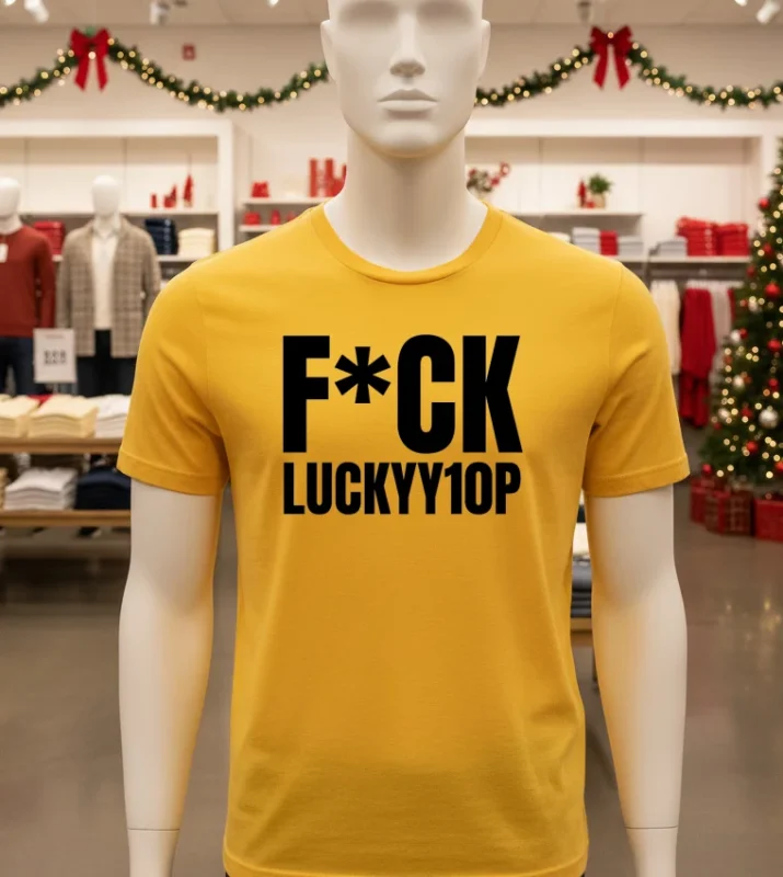 Fuck Luckyy1Op   Yellow T Shirt