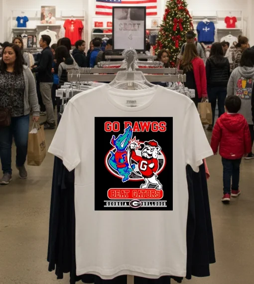 Georgia Bulldogs Go Dawgs Beat Florida Gators 2024   White T Shirt