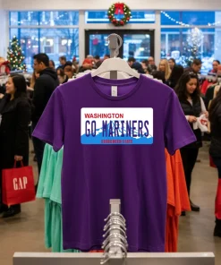 Go Mariners License Plate Washington Seattle Mariners Baseball funy colorful t-shirt