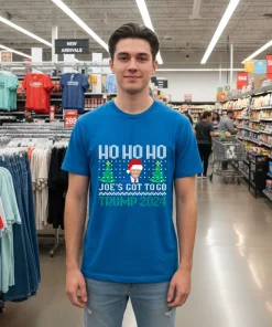 Ho Ho ho Joe s got to go Trump 2024 Christmas funy colorful t-shirt