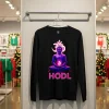Hodl Buddha Bitcoin   Back T Shirt