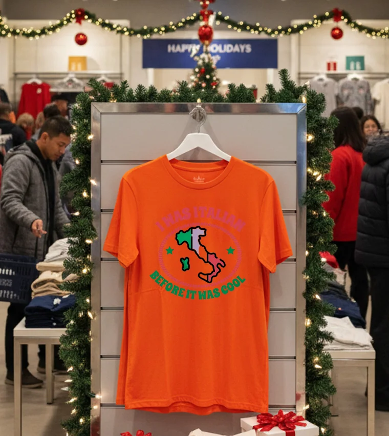 I Was Italian Before It Was Cool Map T - red-t-shirt I Was Italian Before It Was Cool Map T Red T Shirt