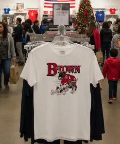 Indiana Hoosiers B Town Buffalo Running   White T Shirt