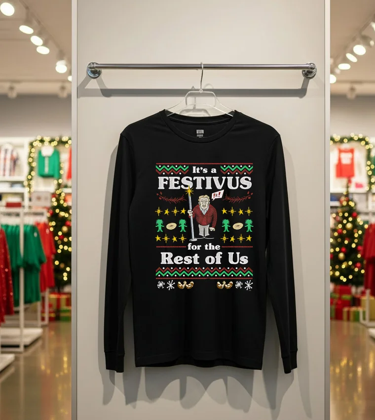 It S A Festivus For The Rest Of Us Christmas - back-t-shirt It S A Festivus For The Rest Of Us Christmas Back T Shirt