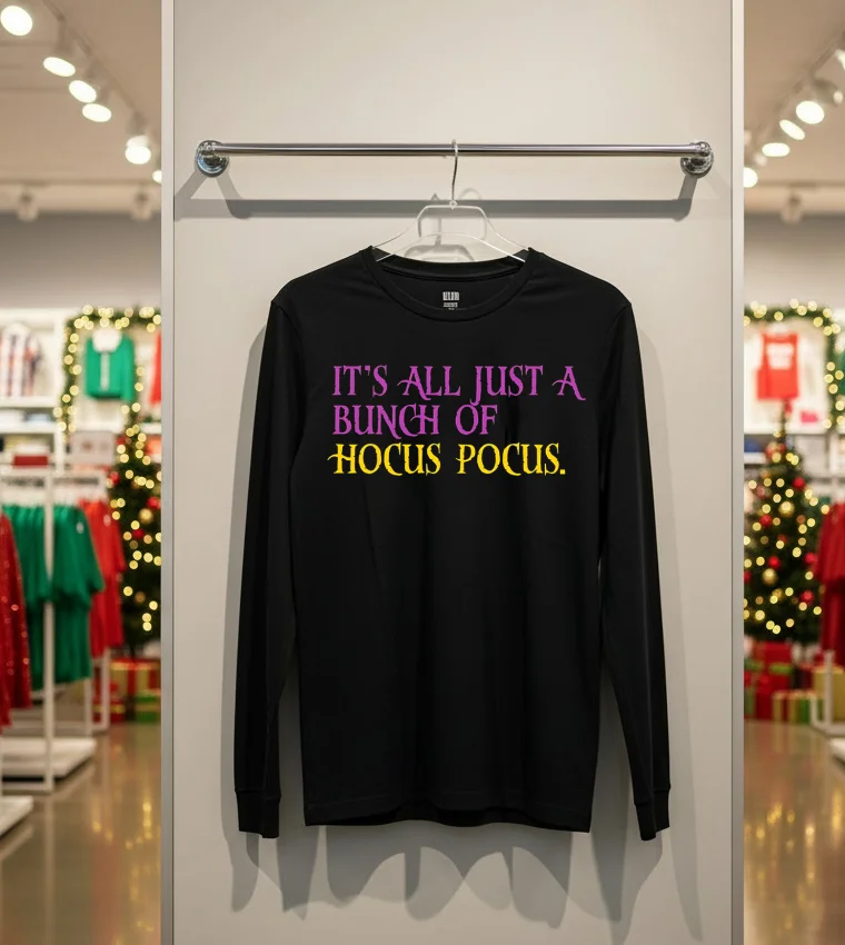 It S All Just A Bunch Of Hocus Pocus Halloween - back-t-shirt It S All Just A Bunch Of Hocus Pocus Halloween Back T Shirt