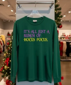 It s All Just A Bunch Of Hocus Pocus halloween funy colorful t-shirt