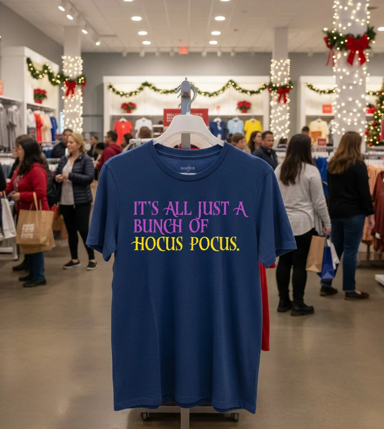It S All Just A Bunch Of Hocus Pocus Halloween - navy-t-shirt It S All Just A Bunch Of Hocus Pocus Halloween Navy T Shirt