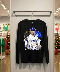 Jack Flaherty throw the ball graphic LA Dodgers mvp world series 2024 funy colorful t-shirt