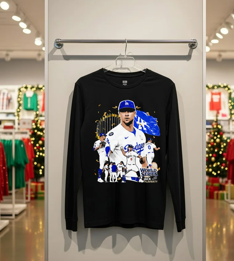 Jack Flaherty Throw The Ball Graphic La Dodgers Mvp World Series 2024 - back-t-shirt Jack Flaherty Throw The Ball Graphic La Dodgers Mvp World Series 2024 Back T Shirt