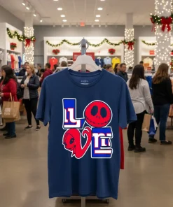 Jack Skellington And Sally Fan New York Giants funy colorful t-shirt