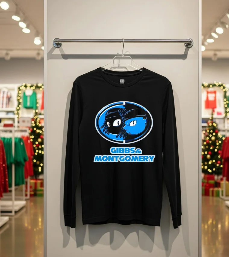 Jahmyr Gibbs David Montgomery Detroit Lions - back-t-shirt Jahmyr Gibbs David Montgomery Detroit Lions Back T Shirt