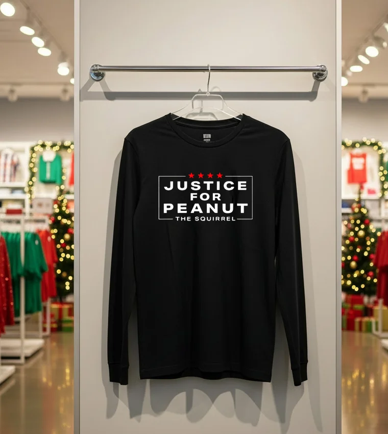 Justice For Peanut The Squirrel Tee Peanut Squirrel - back-t-shirt Justice For Peanut The Squirrel Tee Peanut Squirrel Back T Shirt