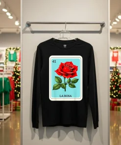 La Rosa Mexican Lottery Card Game funy colorful t-shirt