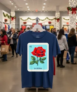 La Rosa Mexican Lottery Card Game funy colorful t-shirt
