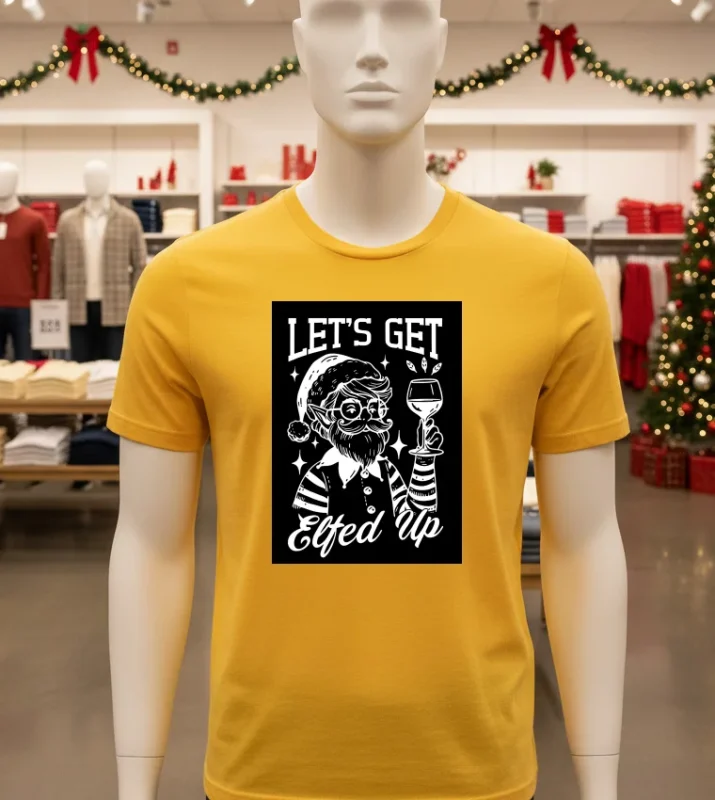 Let S Get Elted Up   Yellow T Shirt