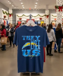 Los Angeles Chargers They Not Like Us Nfl Football Navy T Shirt