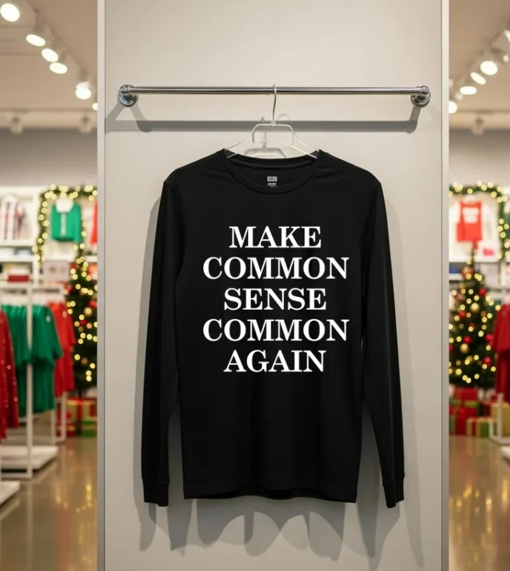 Make Common Sense Common Again   Back T Shirt