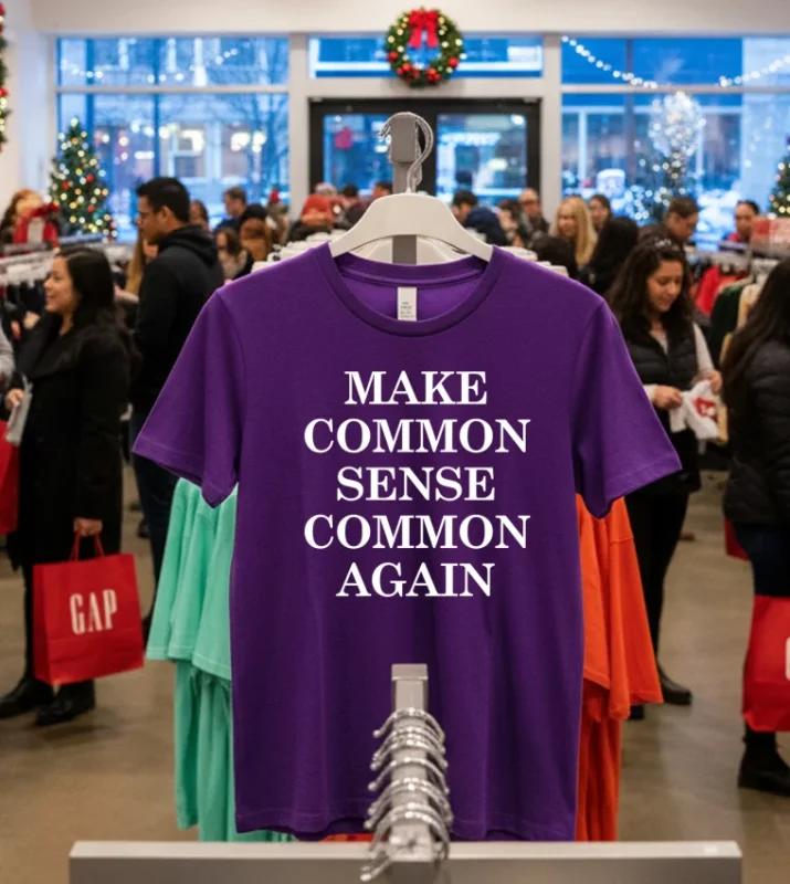 Make Common Sense Common Again   Purple T Shirt