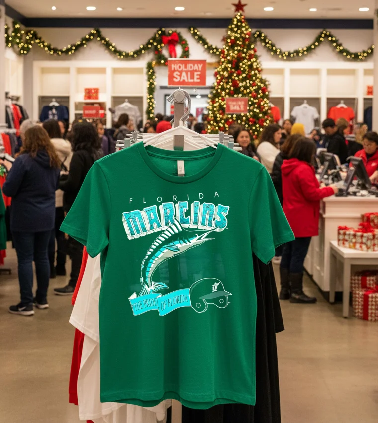 Miami Florida Marlins 1994 - green-t-shirt Miami Florida Marlins 1994 Green T Shirt